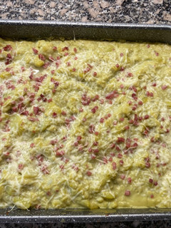 Una foto de Coliflor con bechamel de calabacín