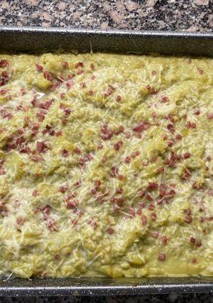 Una foto de Coliflor con bechamel de calabacín