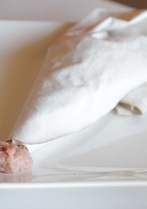 A picture of Sausage pie filling.