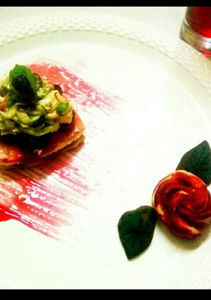 A picture of Khatha Mitha Sandesh sandwich.
