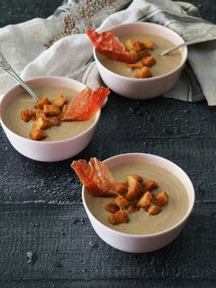 Una foto de Crema de lentejas