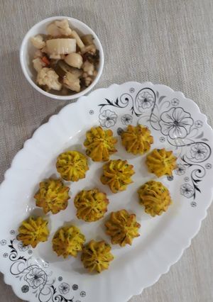 عکسی از دستور کوکو سیب زمینی مجلسی متفاوت 😍