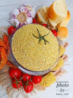 عکسی از دستور ❤آرد سوخاری خونگی با نون خشک و مغز نون باگت😍👌