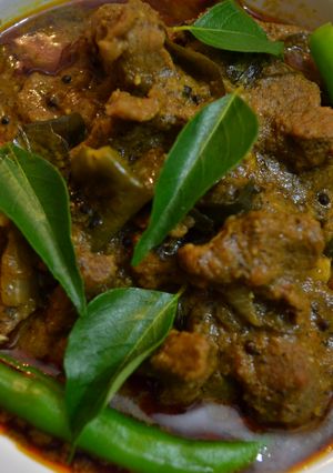 A picture of Beef Curry (Kerala Thattukada Style).