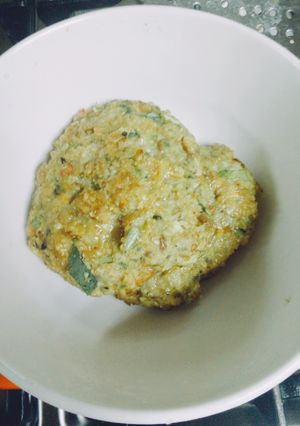 Una foto de Hamburguesa de lentejas y avena al horno