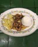 Camarones con soya