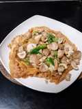 Telur dadar saus tiram