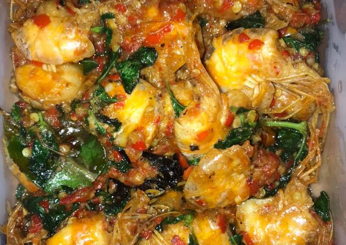 Resep Rica-rica Udang Pedas Kemangi yang Menggugah Selera