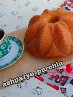 عکسی از دستور کیک با آرد ذرت و فر دستساز 🌸