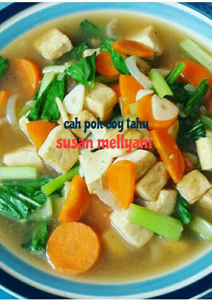 Foto resep Cah pokcoy tahu