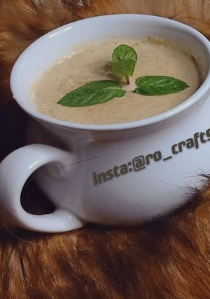 صورة لوصفة شوربة البروكلي والمشروم الصحية اللذيذة 🥣🍄🥦