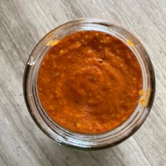 A picture of Homemade tomato sauce 🥫.