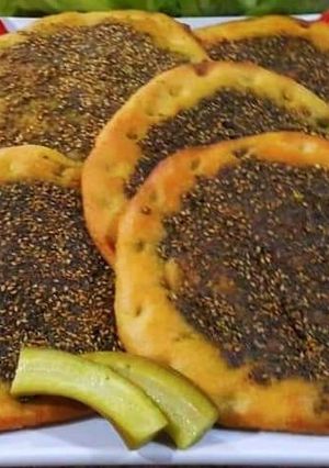 صورة لوصفة مناقيش زعتر