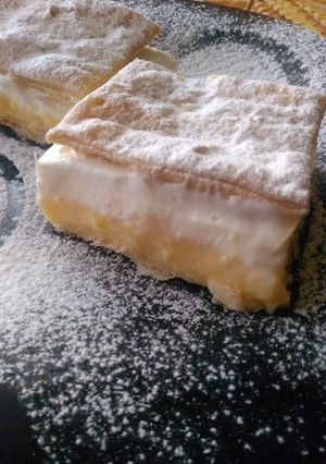 Házi habos krémes leveles tésztából recept fotója