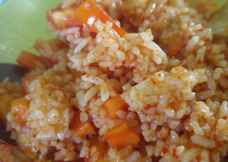 Nasi goreng wortel enak dan mudah