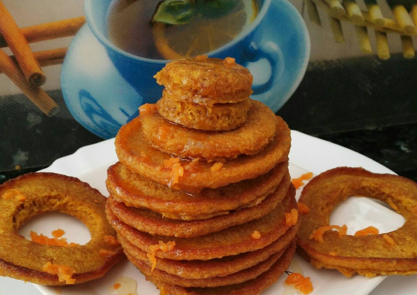 Tortitas de calabaza con miel