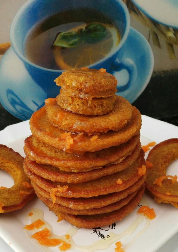 Una foto de Tortitas de calabaza con miel
