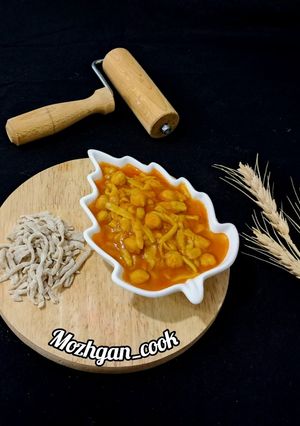 عکسی از دستور آش محلی درگزی👌😍 آش ربی با رشته دستساز
