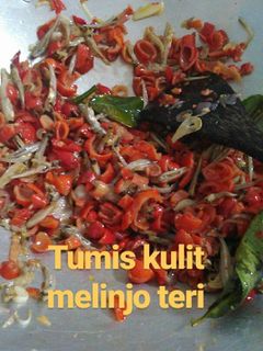 Foto resep Tumis Kulit Melinjo Teri