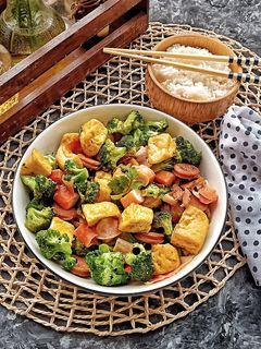 Foto resep Tumis Tahu Sosis Brokoli