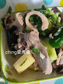 涼拌蒜香九層塔鹽水鴨 的食譜成品照片