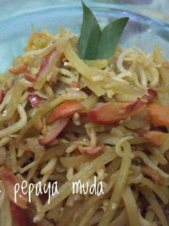 Foto resep Tumis pepaya muda teri medan