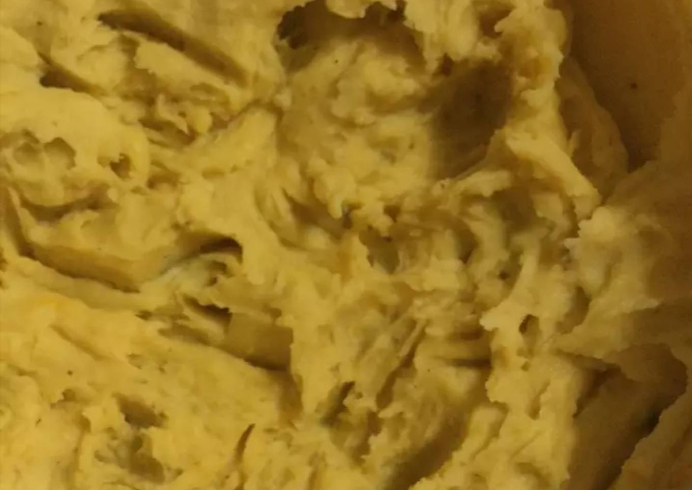 Puré de papas y batatas y queso cheddar