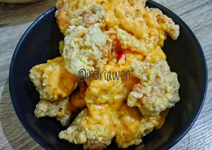 Anti Ribet, Bikin Ayam Goreng Saus Telur Asin Istimewa