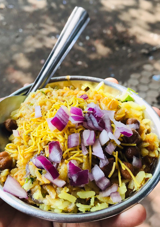 A picture of Kanda Poha.