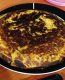 Chipa guasu en la sartén