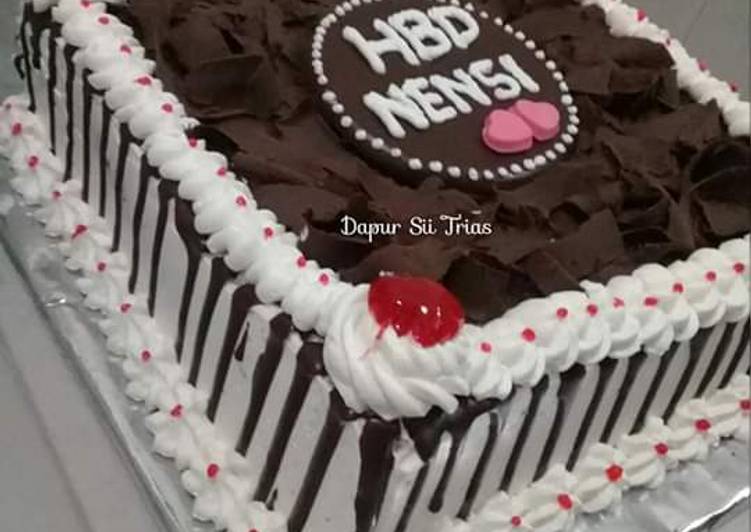 Coklat leleh untuk hiasan cake🎂