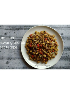Foto resep Tumis teri bawang merah feat tempe