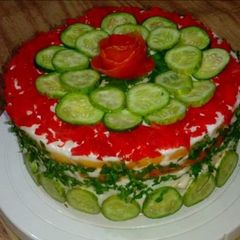 A picture of Cold chicken bread cake #Ramadankitayari.