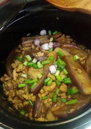 Foto resep Tumis terong ungu dgn daging ayam 🍆🐔