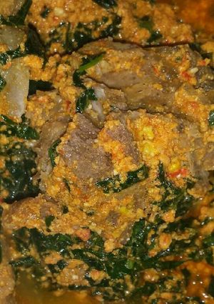 A picture of Yummy Egusi soup.