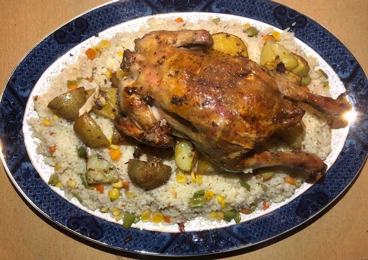 Roasted Chicken with Rice butter Palmia