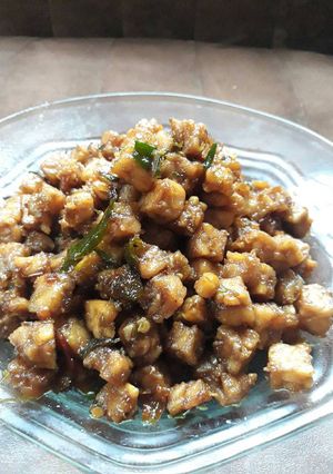 Foto resep Tempe cabe hijau pedas manis