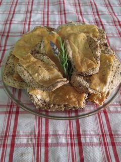 Una foto de Milanesas de berenjena gratinadas al horno!