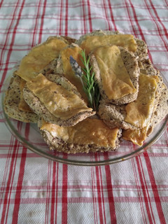 Una foto de Milanesas de berenjena gratinadas al horno!
