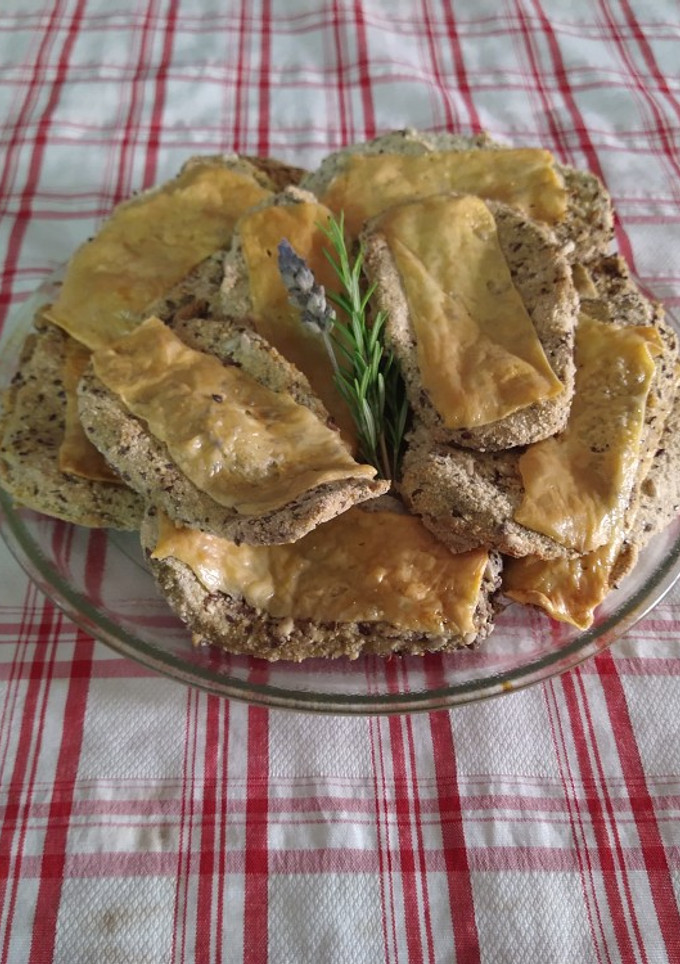 Una foto de Milanesas de berenjena gratinadas al horno!