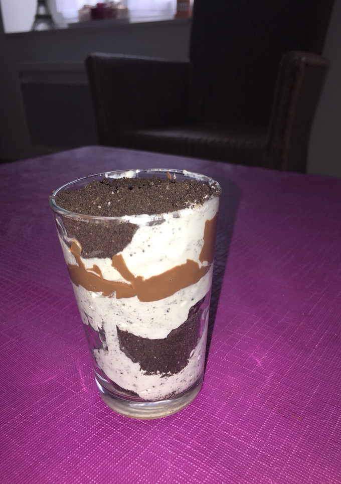 Una foto de Vaso oreo y nutella