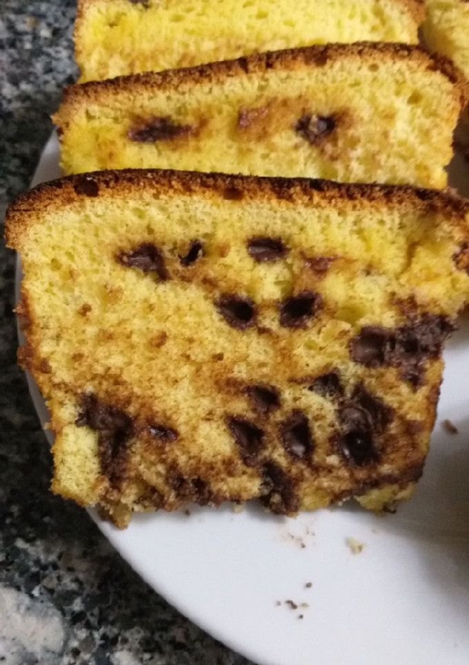 Una foto de Bizcocho con pepitas de chocolate