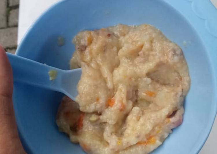Resep Mpasi 7 bulan menu lengkap slow cooker Anti Gagal