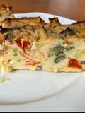 Brokkolis-koktélparadicsomos quiche