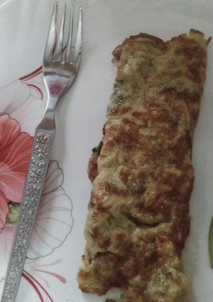 वेजिटेबल ऑमलेट (Vegetable Omelette recipe in Hindi) रेसिपी मुख्य फोटो