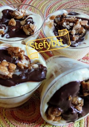 Foto di Mousse al croccante con crema alla nocciola