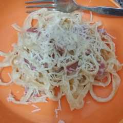 รูปของ Cheesy cream fettucine