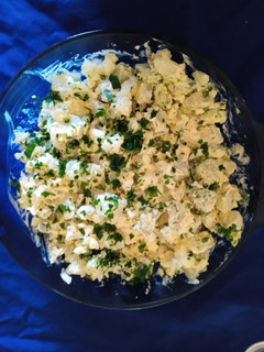 Una foto de Ensalada de papas, huevo y mayonesa