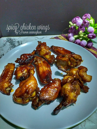 Cara Membuat 176# spicy chicken wings panggang enak Istimewa