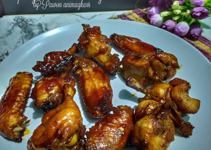 176# spicy chicken wings panggang enak